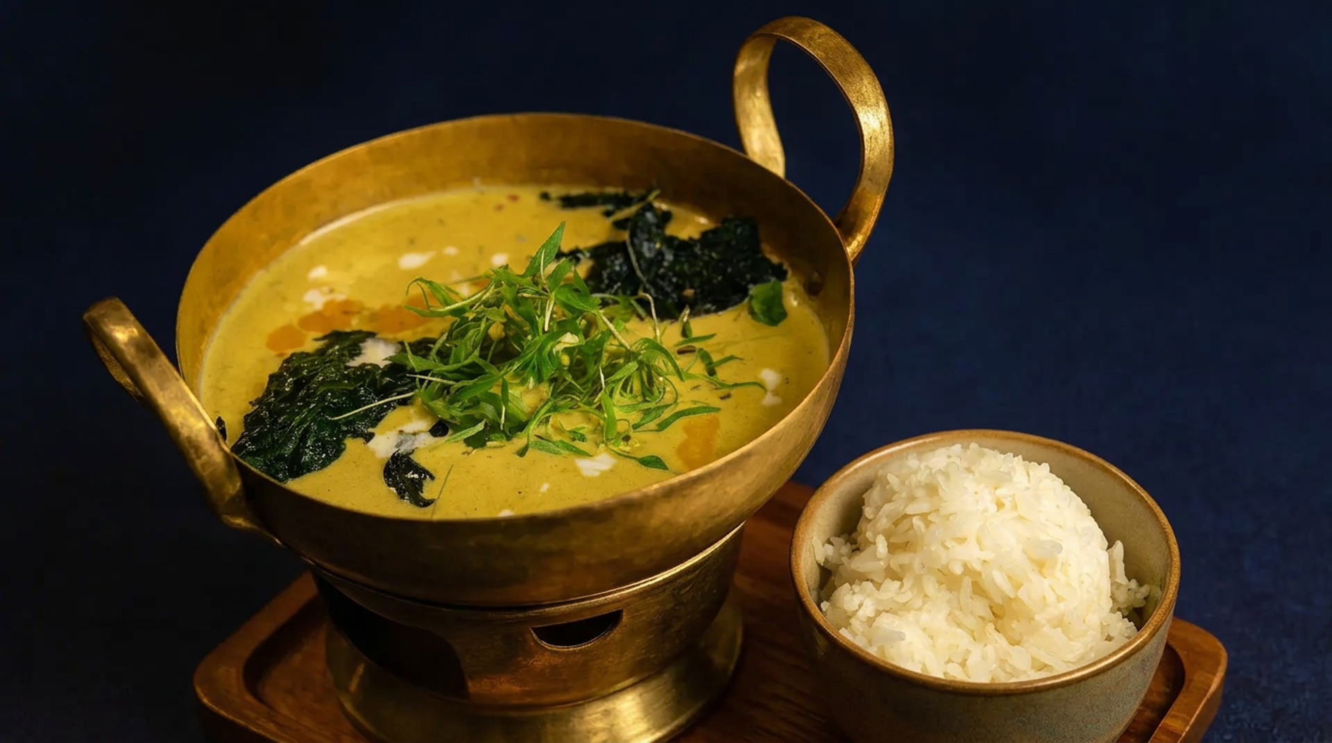 The curry paste, made here