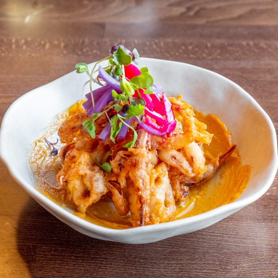Crispy salted calamari