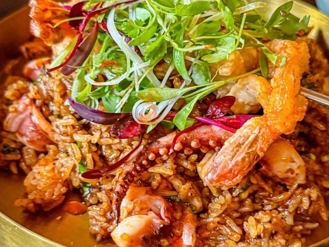 Seafood Tom Yum Fried Rice.